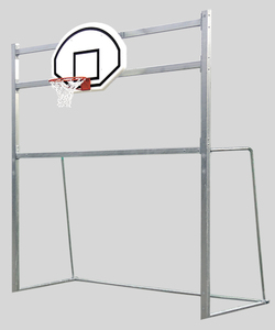 Bramka stalowa z zestawem do koszykówki