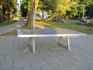 Stół betonowy do tenisa stołowego na zewnątrz (Do postawienia)