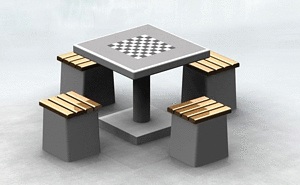 Betonowy stół do gry w SZACHY - do wkopania lub postawienia